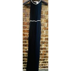 Tory Burch Color Block Tie Waisted Maxi Dress, S